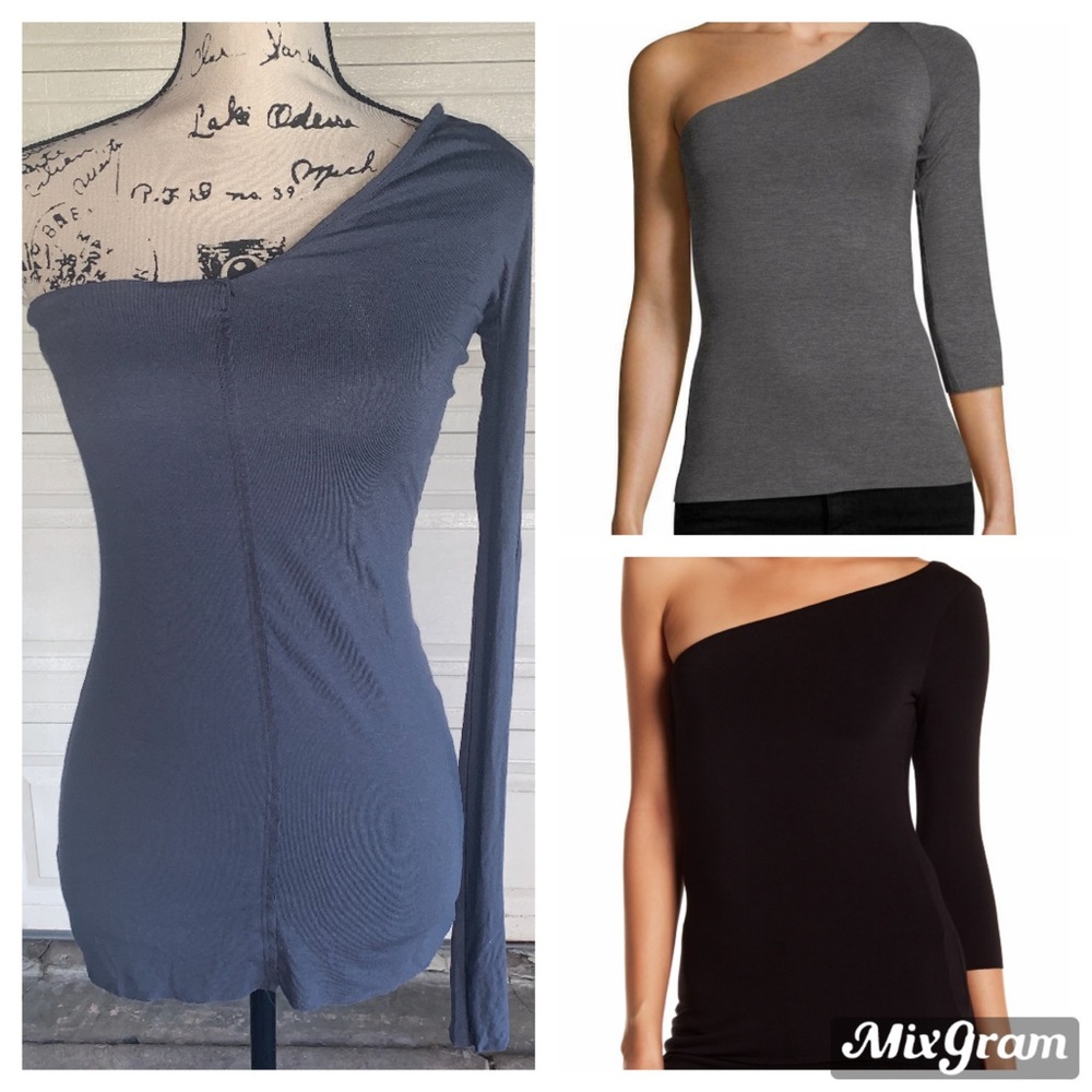 EUC Bailey 44 One Shoulder Long sleeve t shirt